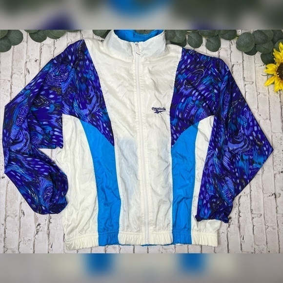 Vintage 90’s Windbreaker Track Jacket M Womens - Picture 1 of 9